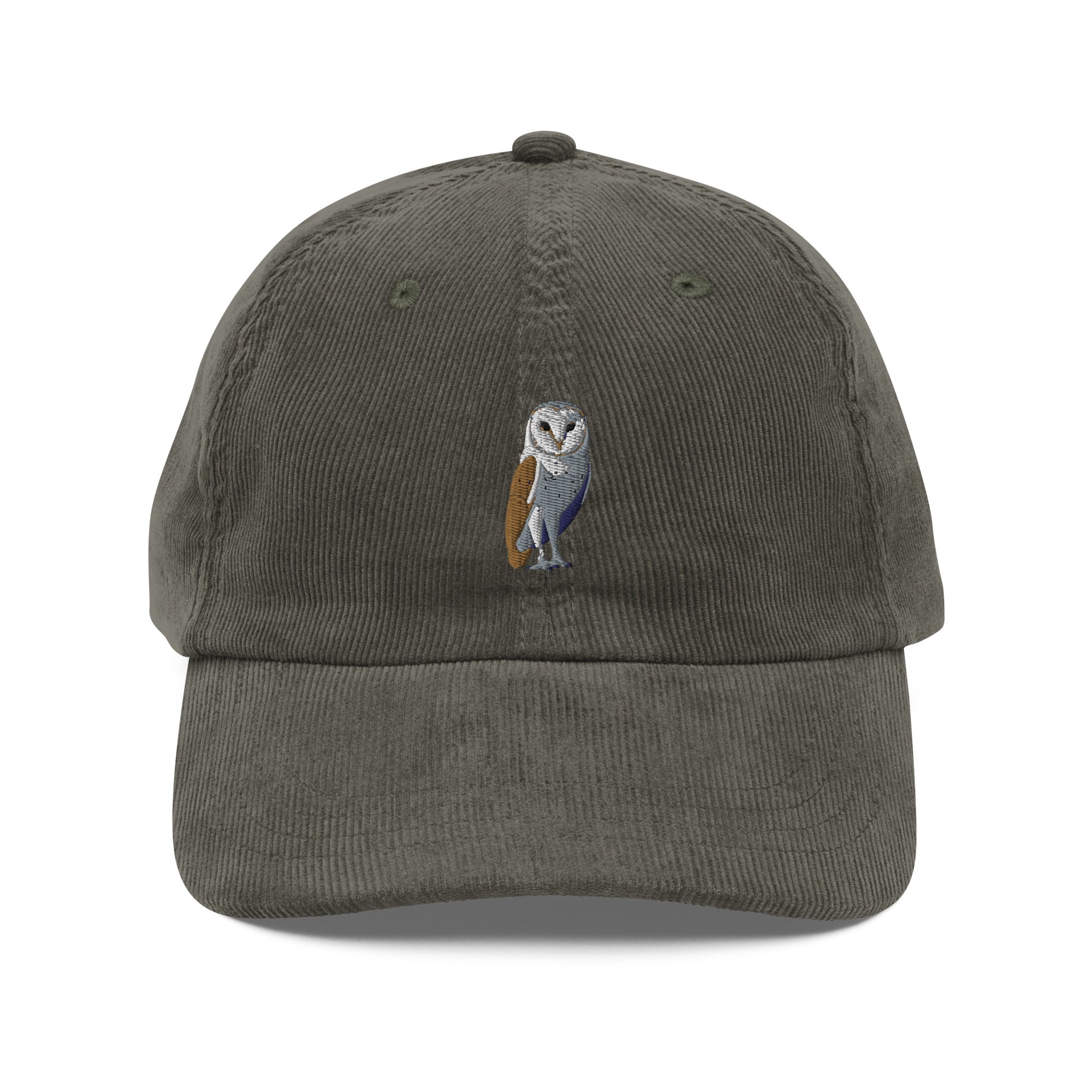 Vintage Corduroy Barn Owl Hat